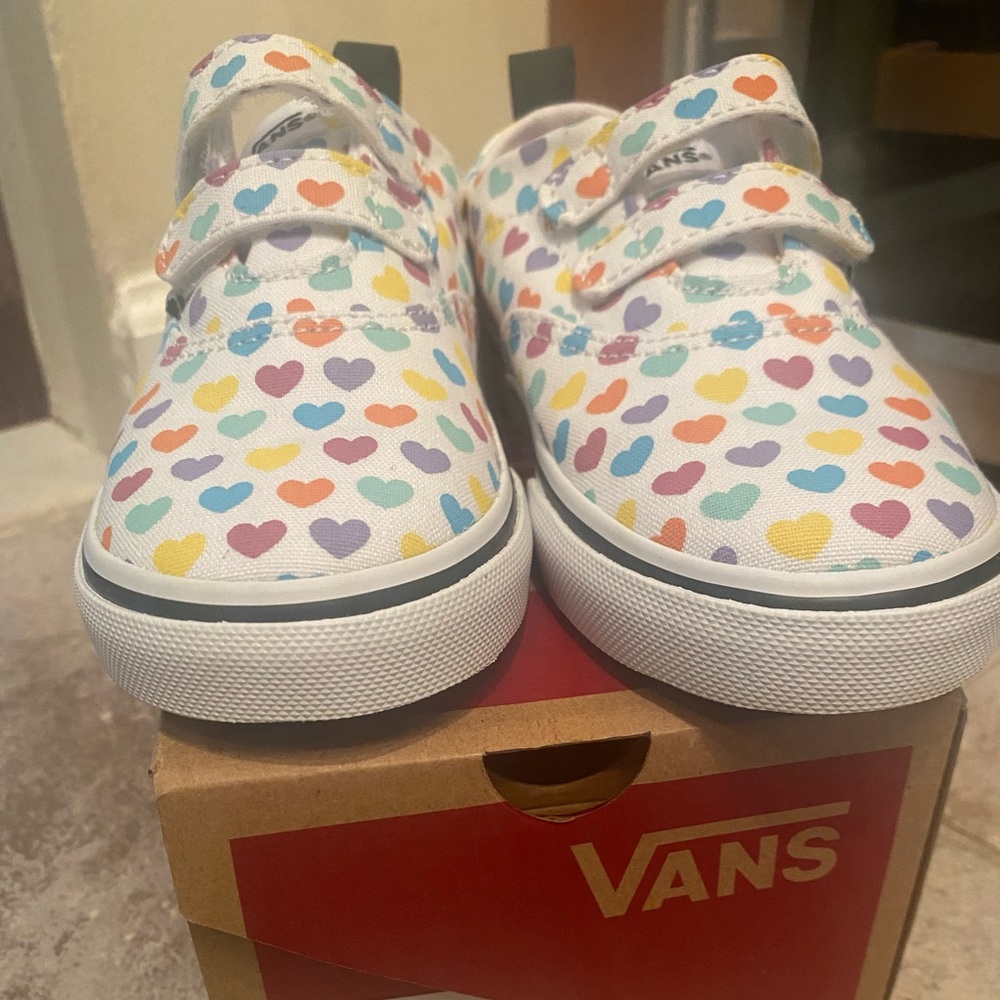 Brand new in box Toddler Vans sneakers. Size 10.